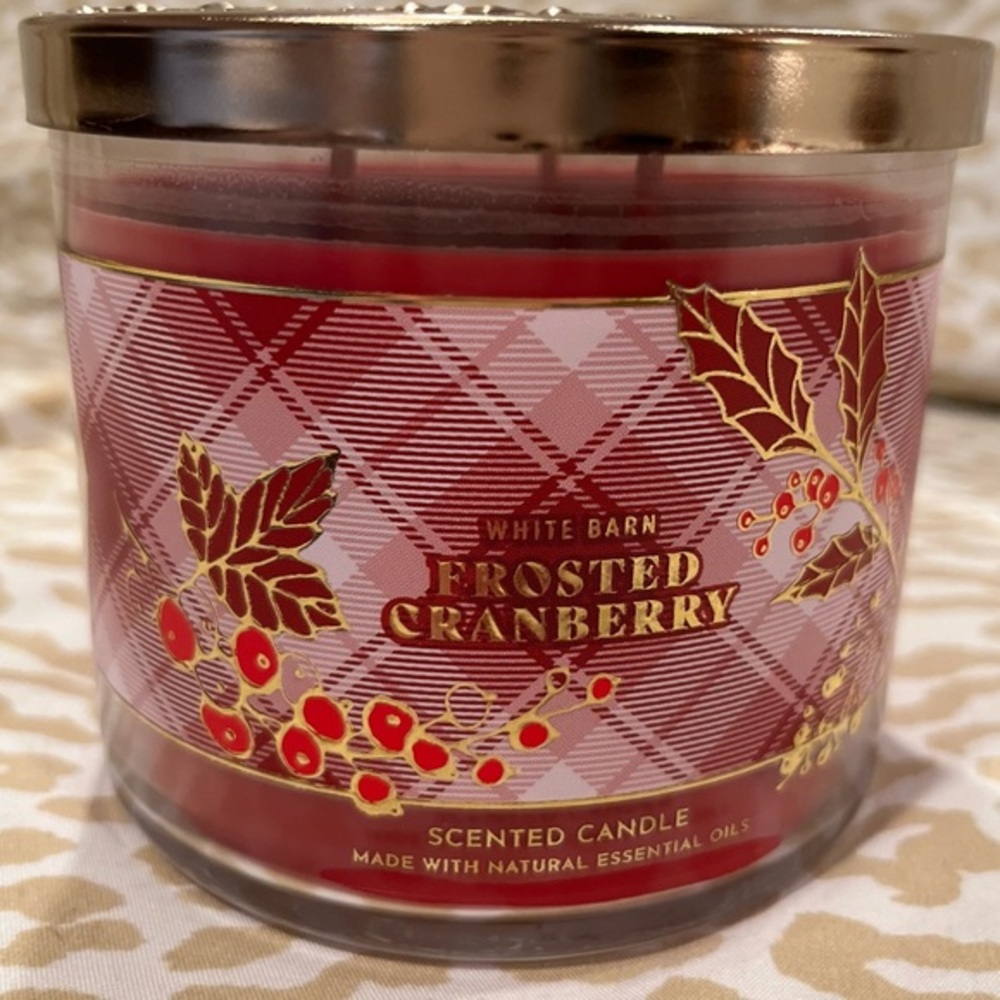 Frosted Cranberry 3 Wick Candle